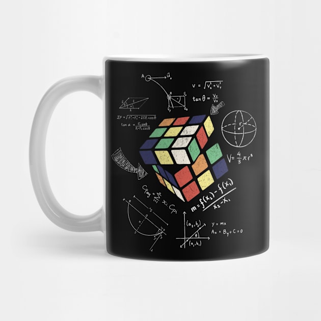 Rubik's Cube Math Equations T-Shirt: Puzzle Solving Design by Designed By Marty